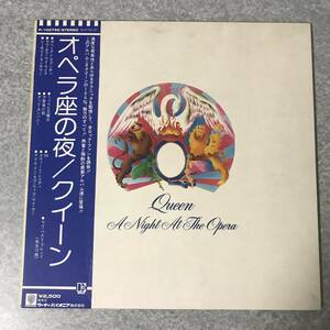 K0622R1★日本盤LP帯付き Queen / A Night At The Opera 1975年 ELEKTRA P-10075E クイーン オペラ座の夜 Bohemian Rhapsody