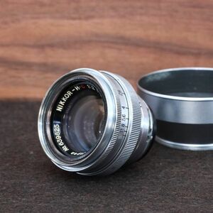 ☆美品・完動☆NIKON NIKKOR-H・C 5cm F2 Sマウント 50mm ニコン 単焦点レンズ☆送料無料・保証付☆E718