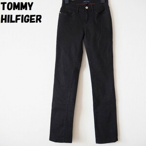 【人気】TOMMY HILFIGER/トミーヒルフィガー ブラックデニムパンツ サイズ2 レディース/897