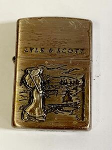 Ｊ◆火花ＯＫ◆ZIPPO　ジッポー　オイルライター　 LYLE&SCOTT ライル&スコット ジッポ 