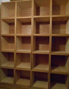 ●LPレコード収納ボックス３０個！木製収納箱・レコード棚（シナベニア＋ラワンベニア）一箱古本屋＆アート本・写真集収納の本棚にも最適！