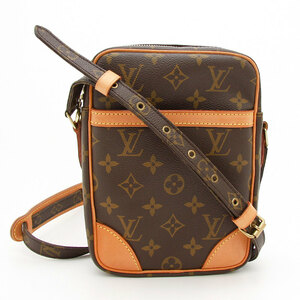 中古美品 ルイヴィトン ショルダーバッグ モノグラム ダヌーブ M45266 LOUIS VUITTON ブラウン LV ブランドバッグ レディース クロスバッグ