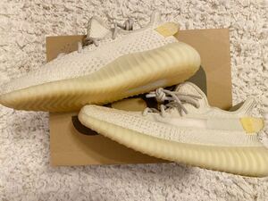 【1円スタート】 adidas YEEZY Boost 350 V2 Light 28.5cm GY3438 アディダス ホワイト KANYE WEST 新品 レア 人気