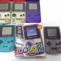 414) ゲームボーイカラー 本体 12台 まとめ 動作未確認 ジャンク CGB-001 Nintendo ニンテンドー 任天堂 GBC game boy color console_画像4