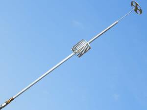 28MHz UFO antenna φ15mm aluminium empty core coil total length approximately 1m