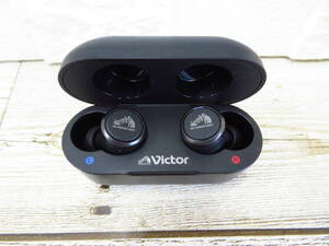 11J573EZE◎JVCKENWOOD ケンウッド Victor HA-FX100T ワイヤレスイヤホン Bluetooth◎中古品