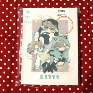 [ literary coterie magazine ].. seems to be ..08/.. san ././KITTY/ new .4 pcs. / both sides Mini poster / postcard /.../ aster duster / manga / illustration book