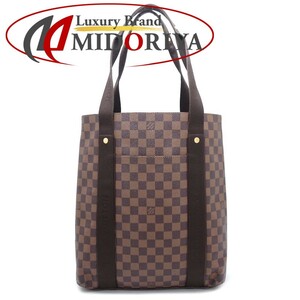 LOUIS VUITTON ルイヴィトン ダミエ カバ・ボブール N52006 トートバッグ ブラウン/350809【中古】