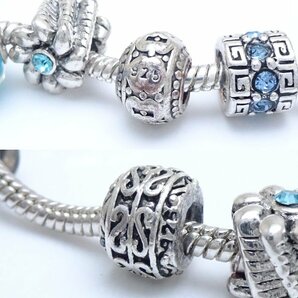 PANDORA パンドラ シルバー ブレスレット 青色石 SV925/290694【中古】の画像6