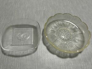 [ прекрасный товар ] стекло тарелка 2 шт. комплект прозрачный тарелка дизайн 