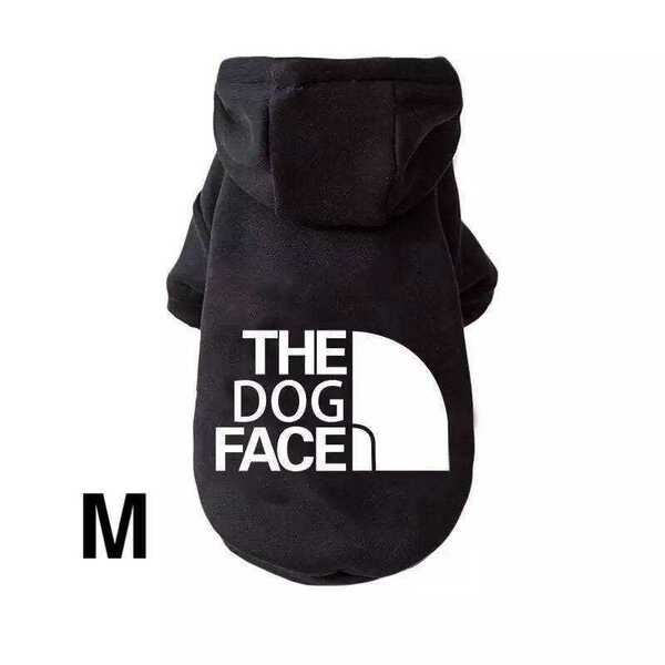 The dogfaceドッグフェイス犬服パーカーペット用洋服ドッグウェア黒M