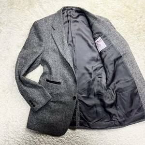 【奇跡のコラボ】 Paul Smith × Harris Tweed ポールスミス ハリスツイード メンズ テーラードジャケット ジャケット 希少 Lサイズ グレー