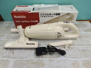 電2505-325♪【100】 makita マキタ CL105DWNI コードレス充電式クリーナー 紙パック・ダストバッグ欠品 現状品