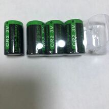 Enegitech CR2カメラ用リチウム電池 非充電式　デジタルカメラ　ビデオカメラ　トーチ　ベイモニター用PTC保護付き4個 未使用_画像1