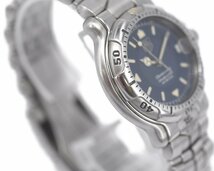 【TAG Heuer】タグホイヤー プロフェッショナル 200ｍ WH5213 クロノメーター 自動巻 グレー文字盤 32mm ブルー文字盤 中古品_画像5