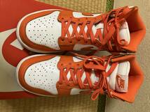 W NIKE DUNK HIGH ナイキ ダンク ハイ ウィメンズ 白オレンジ US6（23.0cm）2回短時間着用美品_画像3