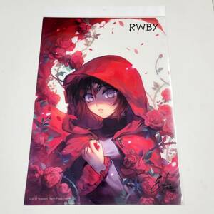 【新品】RWBY　ルビー・ローズ①　A3クリアポスター　ろーず　早見沙織　ルビー　るびー　氷雪帝国　モンティ・オウム【未開封・正規品】