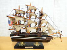 ◎ジャンク インテリア雑貨 置き物 帆船模型 CUTTY SARK 1869/カティーサーク 全長約35cm×高さ約27.5cm クリッパー船 詳細不明 ＠80(11)_画像2