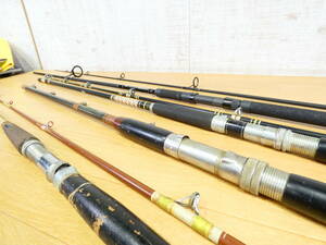 【S) ●USED!Daiwaなど ２ピースロッド４セットまとめ★ウルトラけんざき 210A/PG KENZAKI 240/G Loomis SUR 1264sなど ※現状品＠200】