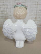 ●天使 2点 フィギュリン お座り天使/寝転び天使 TAIWAN 陶器人形 置き物 インテリア 詳細不明＠80_画像5