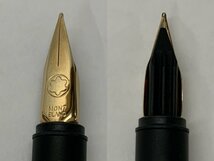 【N-5189】MONTBLANC モンブラン 万年筆 ボルドー系 赤系 PILOT パイロット 14K-585 2本セット 現状品【千円市場】_画像3