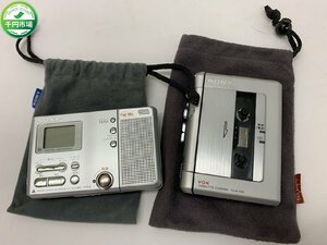 【O-5676】SONY MZ-B10 ソニー レコーディング ポータブルMDプレーヤー カセットレコーダー CASSETTE-CORDER TCM-450 セット【千円市場】