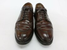 【O-5841】CROCKETT & JONES 95 SHELTON 7 1/2 E Uチップ プレーントゥ オードリー Audley ブラウン系【千円市場】_画像2