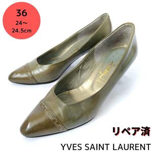 Yves Saint Laurent 【イヴサンローラン】バイカラー パンプス