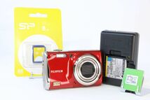 【同梱歓迎】到着後即使える実用■FUJIFILM FINEPIX F80 EXR レッド■バッテリー付き・チャージャー付き/8GB 新品SDカード付き■Z41_画像1