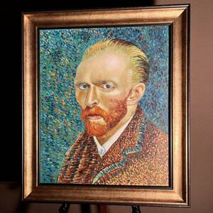 Art hand Auction ★Ausgezeichnete Arbeit★ Handgeschriebenes Ölgemälde Van Gogh-Selbstporträt, gerahmtes Innenölgemälde, Malerei, Ölgemälde, Porträt