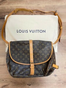 【正規品】LOUIS VUITTON モノグラム ショルダーバッグ ルイヴィトン ソミュール ヴィンテージバック 箱無し 布バッグ付き