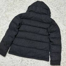 BEAMS HEART【ダウンぱんぱん、2WAY 】フーデッドダウンジャケット ツイード DOWNJACKET ビームス グレー　千鳥柄裏地　人気Lサイズ_画像8