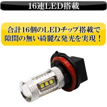 MH21S MH22S MH23S MH34S MH35S MH55S ワゴンR LED フォグランプ H8/H11/H16 ホワイト 白色 車検対応_画像3