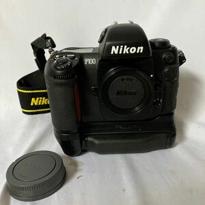 □【500円スタート】Nikon ニコン F100 フィルムカメラ ボディ マルチバッテリー MB-15 / DR-4 付き 