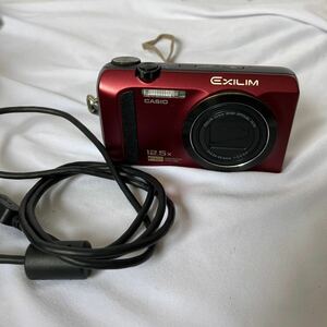 ○【500円スタート】CASIO EX-ZR310A EXILIM デジタルカメラ レッド 充電器付き