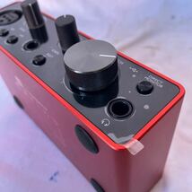 □【500円スタート】 Focusrite Scarlett Solo 第 3 世代オーディオ インターフェイス 本体のみ 美品_画像9