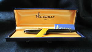 ー★フランス製万年筆　ウオーターマン（WATERMAN)　保管品　アンティーク　ケース付き　取扱説明書付き★ー