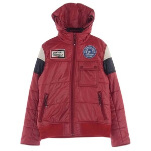 HYSTERIC GLAMOUR ヒステリックグラマー 2AB-6320 PRIMALOFT 中綿 プリマロフト ワッペン付 中綿 ジャケット レッド レッド系 FREE【中古】