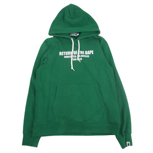 A BATHING APE アベイシングエイプ × UNDEFEATED PULLOVER HOODIE アンディフィーテッド プルオーバー スウェット パーカー L【中古】