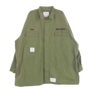 WTAPS ダブルタップス 20AW 202WVDT-JKM03 GUARDIAN JACKET NYCO OXFORD ガーディアン ジャケット オリーブドラブ 03【極上美品】【中古】