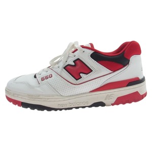 NEW BALANCE New Balance BB550SE1 Баскетбольные Кроссовки Белый Красный 27.5см [Бывшее в употреблении]