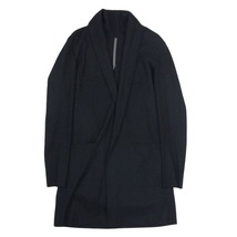 ATTACHMENT アタッチメント 413063717 wool stole cardigan ウール ストール ボタンレス カーディガン ブラック系 2【中古】_画像1