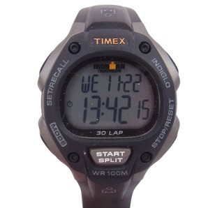 TIMEX タイメックス T5E901 アイアンマン トラディショナル 30-Lap デジタル 腕時計 ウォッチ ブラック系 シルバー系【中古】の画像1
