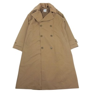 フィルザビル FILL THE BILL 101-182044 big trench coat 襟切替 ダブル ビッグ トレンチコート ベージュ系 1【中古】