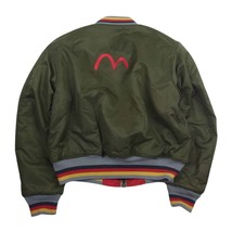 EVISU エヴィス MA-1 リバーシブル フライト ジャケット カーキ系 36【中古】_画像2