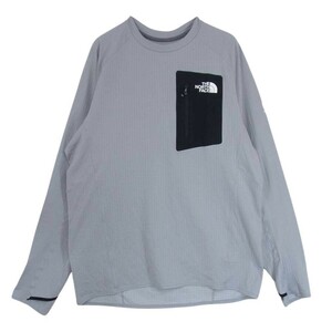 THE NORTH FACE ノースフェイス NT12123 エクスペディション ドライ ドッ ト クルー 長袖Tシャツ グレー系 XXL【中古】