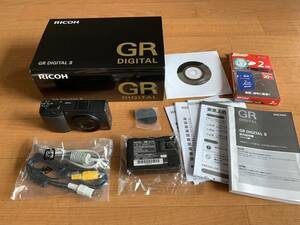 極美品 付属品完備 RICOH リコーGR DIGITAL II　／コンパクトデジタルカメラ デジカメ SDカード付属 