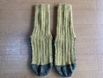 美品 NORWEGIAN STYLE BULKY SOCKS ベルギー製ウール混ソックス トレッキングハイキングアウトドアアイテム厚手靴下防寒_画像5