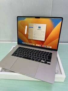 Apple MacBook Air 2023 マックブックエアー M2チップ　15インチ 　A2941 SSD 512GB 　中古品 美品　限定保証付：2024.10.08