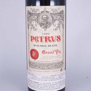 送料無料★シャトー ペトリュス 1999年 赤 750ml 13.5% ポムロル Chateau PETRUS K19078